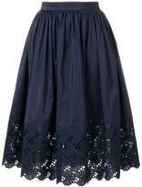 Lanvin embroidered trim skirt 