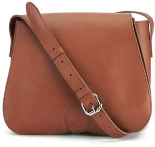 SANDQVIST Women's Malin Leather Saddle Bag Cognac Brown