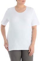 Thumbnail for your product : Satin Bind Scoop Neck Short Sleeve Tee