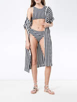 Thumbnail for your product : Araks Margot stripe hooded cover-up