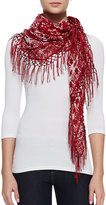 Thumbnail for your product : Tory Burch Silesa Floral Square Scarf, Red