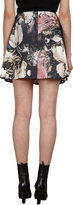 Thumbnail for your product : Thakoon Leather-Inset Pleated Mini Skirt