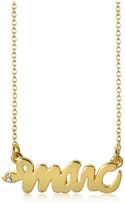Thumbnail for your product : Marc by Marc Jacobs Golden Brass Script Snake Necklace