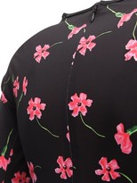 Thumbnail for your product : MARCIA Floral Print Econyl Dress W/ Open Sides