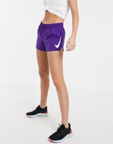 Thumbnail for your product : Nike Running swoosh shorts in purple