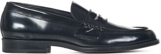 DSQUARED2 High-Shine Almond-Toe Penny Loafers