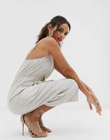 Thumbnail for your product : Outrageous Fortune knot front cami jumpsuit in sand
