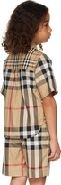 Thumbnail for your product : Burberry Kids Beige Patchwork Check Shirt