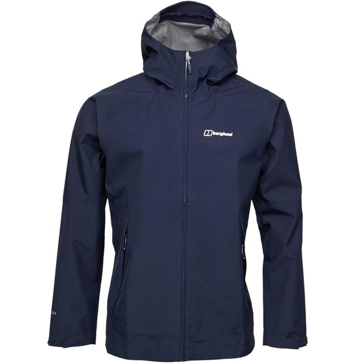 Berghaus Mens Rosvik 3 Layer Waterproof GORETEX Shell Jacket Dark Blue