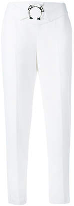 Versace Jeans belted straight leg trousers