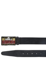Thumbnail for your product : DSquared 1090 Leather Belt With Metal Rebels Buckle