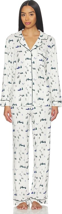 Eberjey Gisele Printed Long Pj Set