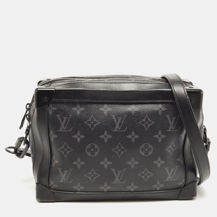 Pre-owned Louis Vuitton Black Monogram Prism Legacy Soft Trunk Bag