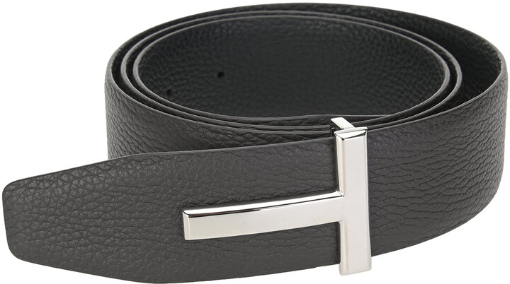 Black Reversible T-Icon Belt SSENSE Men Accessories Belts 