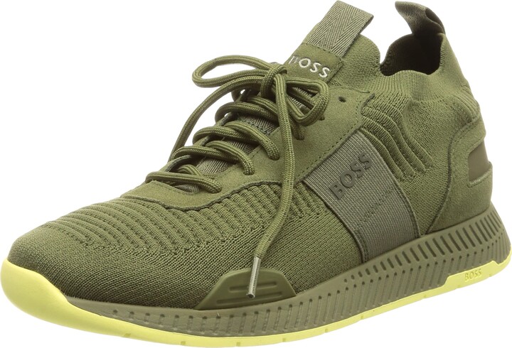 Runn Trainers Hugo Boss Titanium Runn Memx HUGO BOSS Mens Titanium