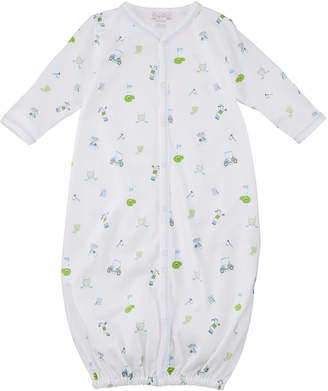 Kissy Kissy Daddy's Caddy Printed Pima Convertible Gown, Size Newborn-S