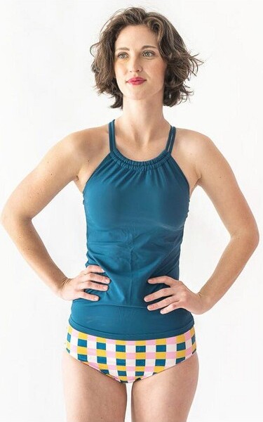 Lime Ricki Swimwear Lime Ricki Women's Indigo Doube-Cinch Tankini Top L -  ShopStyle Two Piece Swimsuits