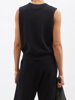 Thumbnail for your product : Extreme Cashmere No.156 Be Now Stretch-cashmere Sweater Vest - Navy