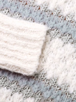Rebecca Taylor Lurex Stripe Knit Sweater