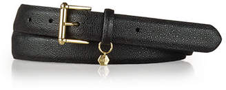 Lauren Ralph Lauren Textured Faux Leather Belt