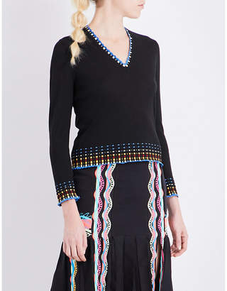Peter Pilotto Patterned knitted wool jumper