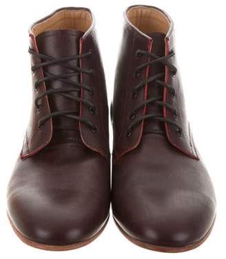 Dieppa Restrepo Leather Round-Toe Boots w/ Tags