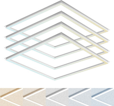 Luxrite Dimmable Square Flat Panel Ceiling Light