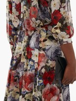 Thumbnail for your product : Erdem Lamara Poppy Collage-print Silk Gown - Black Multi