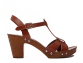 Thumbnail for your product : ASOS HOLLAND Leather T-Bar Heeled Sandals