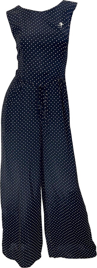 1990s Moschino Cheap & Chic Size 8 / 10 Popeye Olive Oyl Black White Jumpsuit