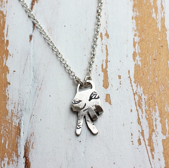 Etsy Peace Sign Necklace - Sterling Silver Jewelry Symbol