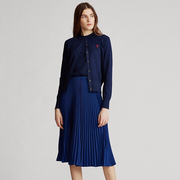 Ralph Lauren Pleated Midi Skirt ShopStyle
