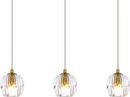 Willa Arlo Interiors Stilson 3 - Light Kitchen Island Linear Pendant with Crystal Accents