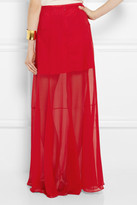 Thumbnail for your product : Theyskens' Theory Silk-chiffon maxi skirt