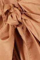 Thumbnail for your product : Kalita Andromeda Belted Silk-habotai Maxi Dress - Bronze