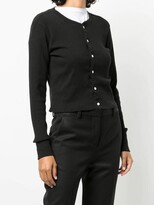 Thumbnail for your product : RE/DONE 50s Cropped Long-Sleeve Cardigan
