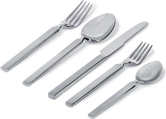 Alessi Dry 5 pc. Cutlery Set in Silver