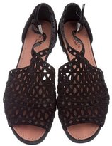 Thumbnail for your product : Alaia Suede Laser Cut Sandals