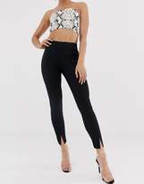 Thumbnail for your product : Missguided skinny fit cigarette trousers in black