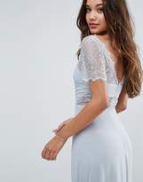 Thumbnail for your product : ASOS DESIGN Lace Insert Paneled Maxi Dress