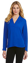 Thumbnail for your product : Vince Camuto Long-Sleeve Shirttail Blouse