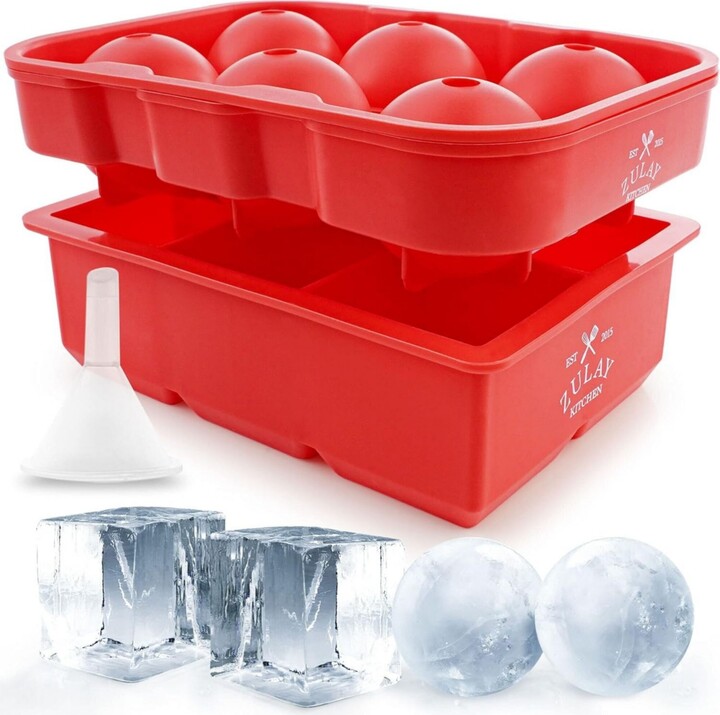 Zulay Kitchen Square Ice Cube Mold and Ice Ball Mold 2Pc. ShopStyle