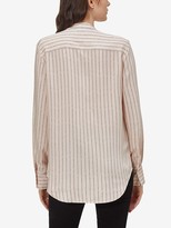 Thumbnail for your product : Equipment Leonee speckled stripe shirt