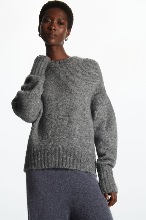 COS Loose-Fit Cropped Jumper - ShopStyle Sweaters