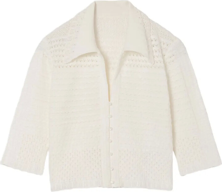 Mame Kurogouchi Open-Knit Top