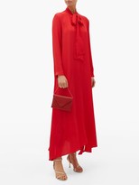 Thumbnail for your product : ODYSSEE Dr Hoyt Pussy-bow Crepe Dress - Red