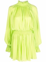 Thumbnail for your product : MSGM Ruched High Neck Mini Dress