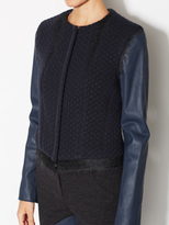 Thumbnail for your product : Thakoon Wool Jacket with Leather Sleeves