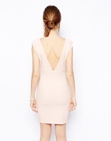 Thumbnail for your product : ASOS Texture Deep Plunge Mini Dress