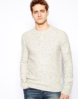 Thumbnail for your product : ASOS Sweater with Button Neck